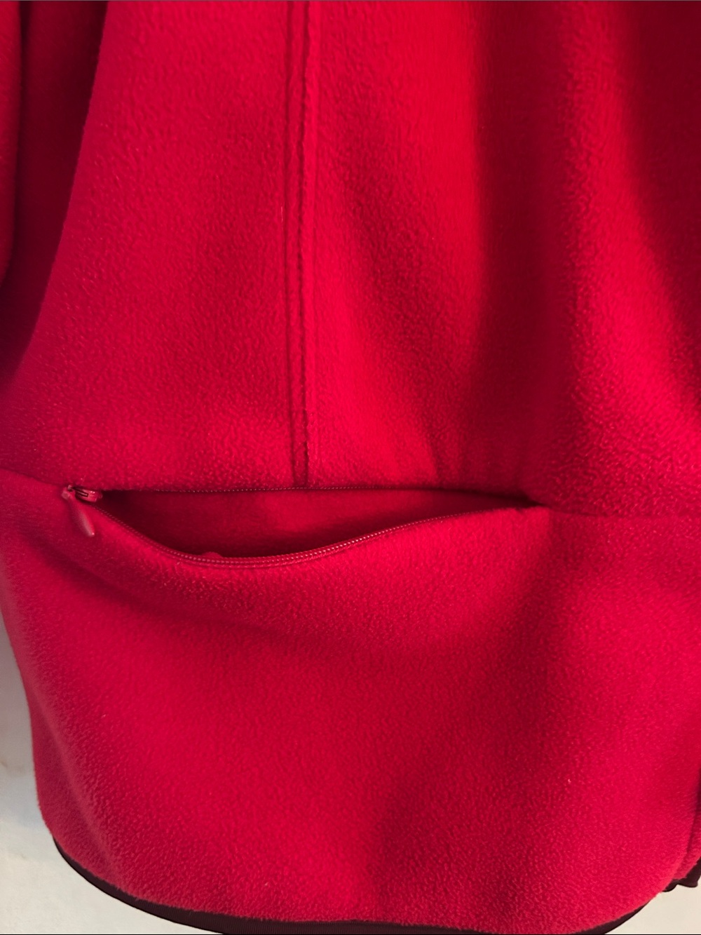 Coldwater Creek Red Zip-Front fleece Jacket, Size Small (6-8) Women’s - Picture 5 of 10